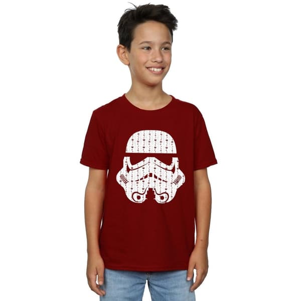 Star Wars T-shirt med stormtrooperhjälm för pojkar
