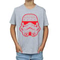 Miniatyrbild 3 av 5: Star Wars T-shirt med stormtrooperhjälm för pojkar