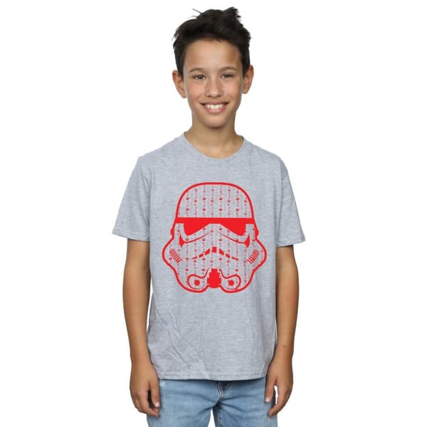 Star Wars T-shirt med stormtrooperhjälm för pojkar