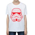 Miniatyrbild 3 av 5: Star Wars T-shirt med stormtrooperhjälm för pojkar