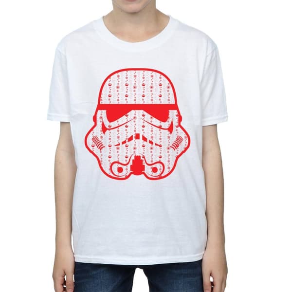 Star Wars T-shirt med stormtrooperhjälm för pojkar