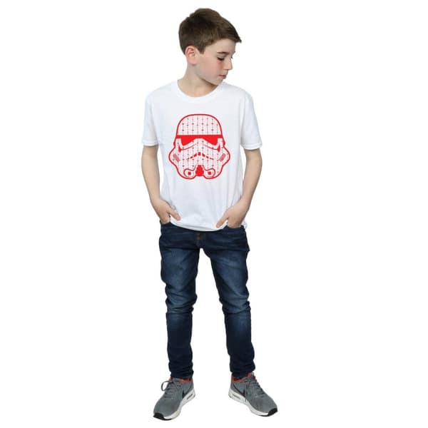 Star Wars T-shirt med stormtrooperhjälm för pojkar