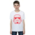 Miniatyrbild 2 av 5: Star Wars T-shirt med stormtrooperhjälm för pojkar
