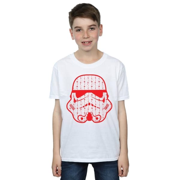 Star Wars T-shirt med stormtrooperhjälm för pojkar