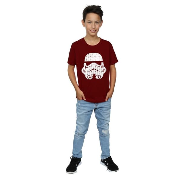 Star Wars T-shirt med stormtrooperhjälm för pojkar