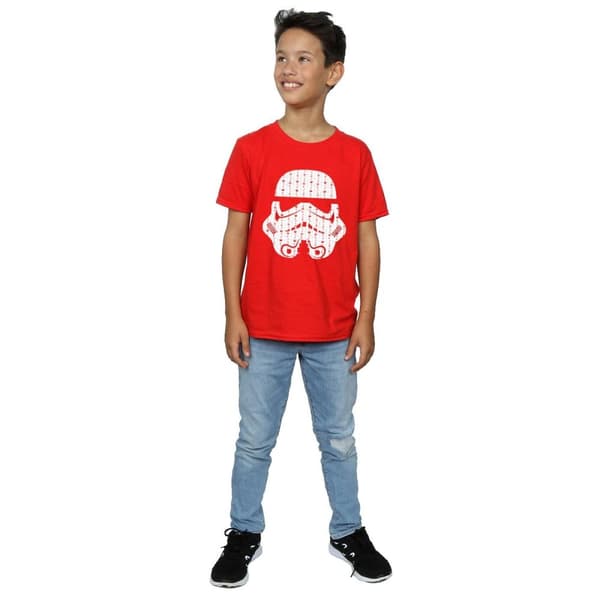 Star Wars T-shirt med stormtrooperhjälm för pojkar