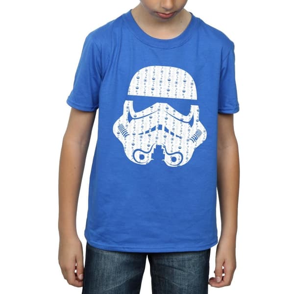 Star Wars T-shirt med stormtrooperhjälm för pojkar