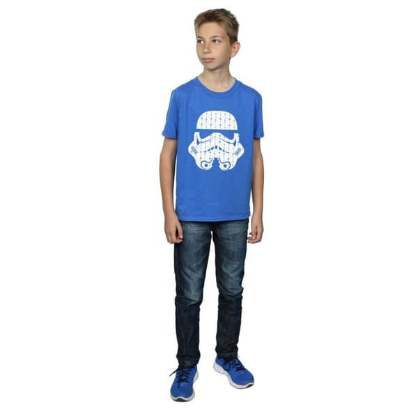 Star Wars T-shirt med stormtrooperhjälm för pojkar