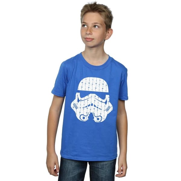 Star Wars T-shirt med stormtrooperhjälm för pojkar
