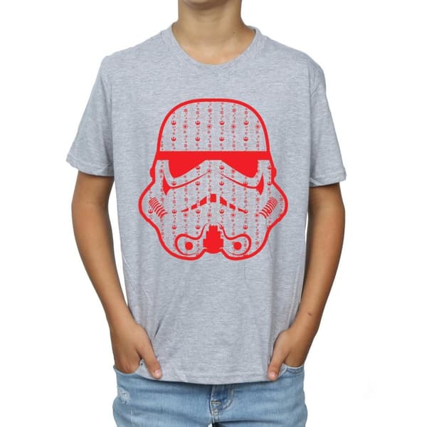Star Wars T-shirt med stormtrooperhjälm för pojkar