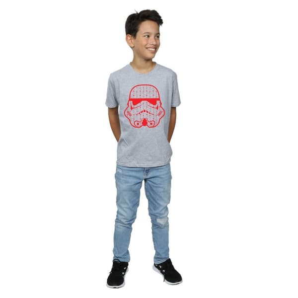 Star Wars T-shirt med stormtrooperhjälm för pojkar
