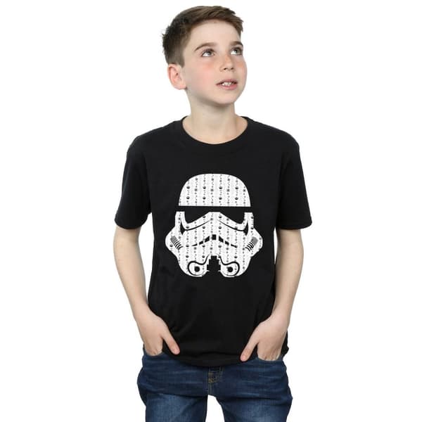 Star Wars T-shirt med stormtrooperhjälm för pojkar