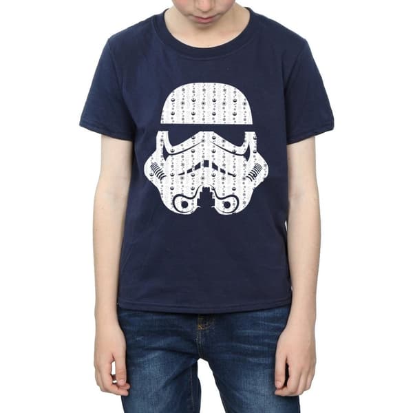 Star Wars T-shirt med stormtrooperhjälm för pojkar