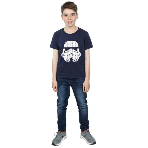 Star Wars T-shirt med stormtrooperhjälm för pojkar