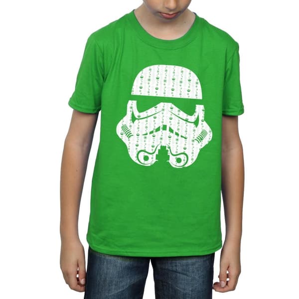 Star Wars T-shirt med stormtrooperhjälm för pojkar