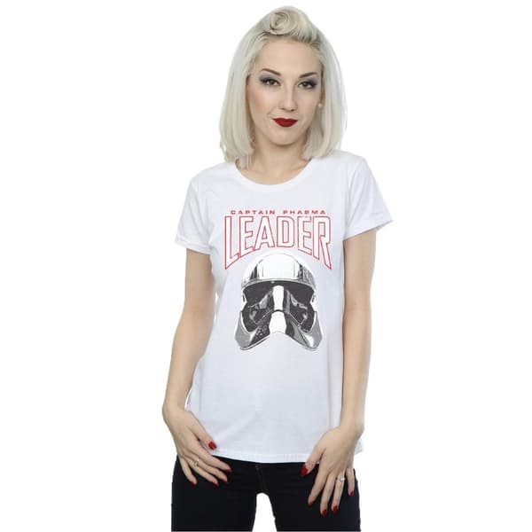 Star Wars Womens/Ladies The Last Jedi Leader Helmet Cotton T-Shirt