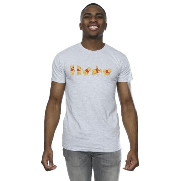 Disney Mens Winnie The Pooh Stretching T-Shirt