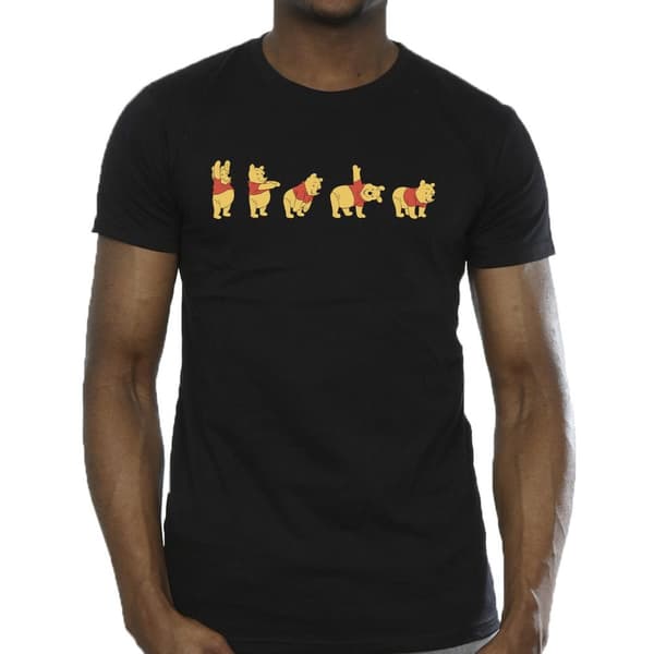 Disney Mens Winnie The Pooh Stretching T-Shirt
