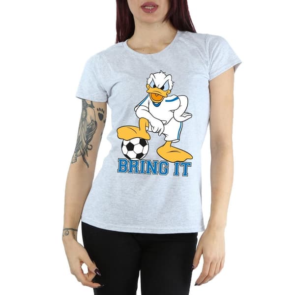 Disney Womens/Ladies Donald Duck Bring It Cotton T-Shirt