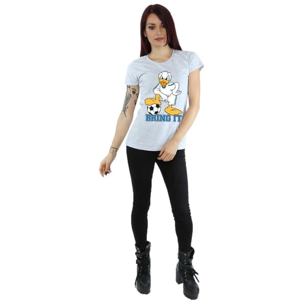 Disney Womens/Ladies Donald Duck Bring It Cotton T-Shirt