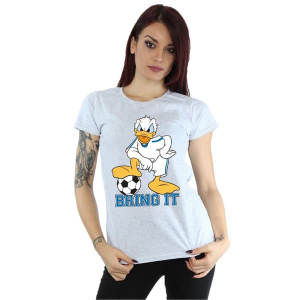 Disney Womens/Ladies Donald Duck Bring It Cotton T-Shirt