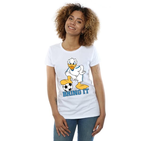 Disney Womens/Ladies Donald Duck Bring It Cotton T-Shirt