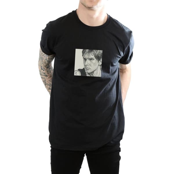 Star Wars Mens Han Solo Drawing T-Shirt