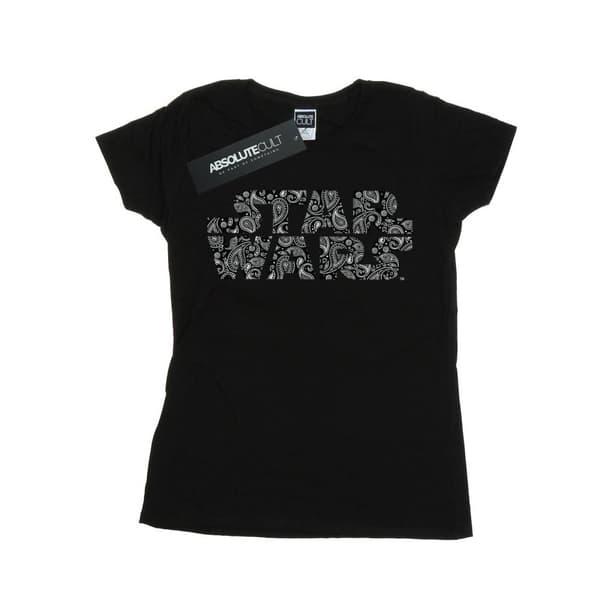 Star Wars Womens/Ladies Paisley Logo Cotton T-Shirt