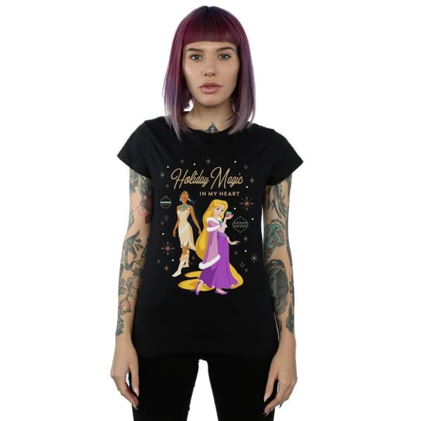Disney Dam/Tjej Princess Holiday Magic In My Heart T-shirt i bomull