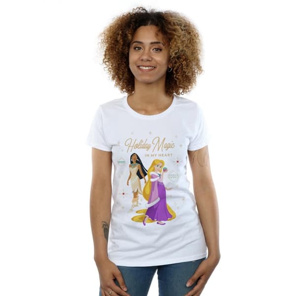 Disney Dam/Tjej Princess Holiday Magic In My Heart T-shirt i bomull