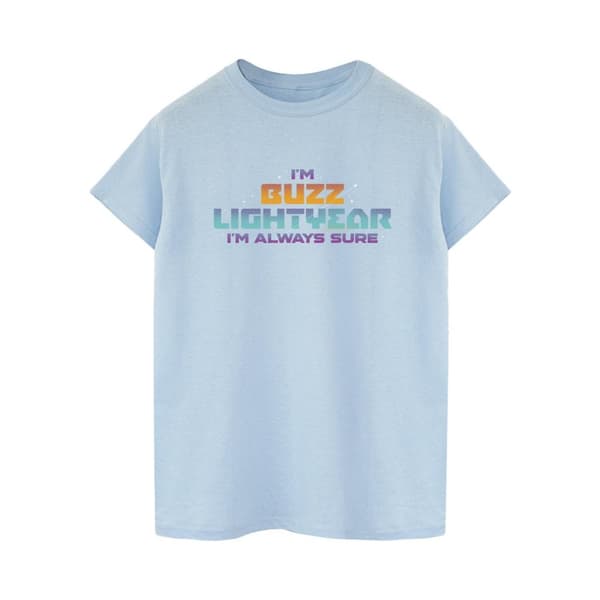 Disney Womens/Ladies Lightyear Always Sure Text Cotton Boyfriend T-Shirt