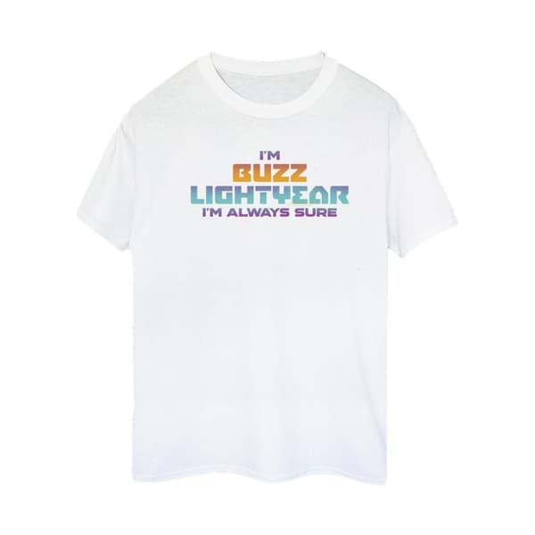Disney Womens/Ladies Lightyear Always Sure Text Cotton Boyfriend T-Shirt