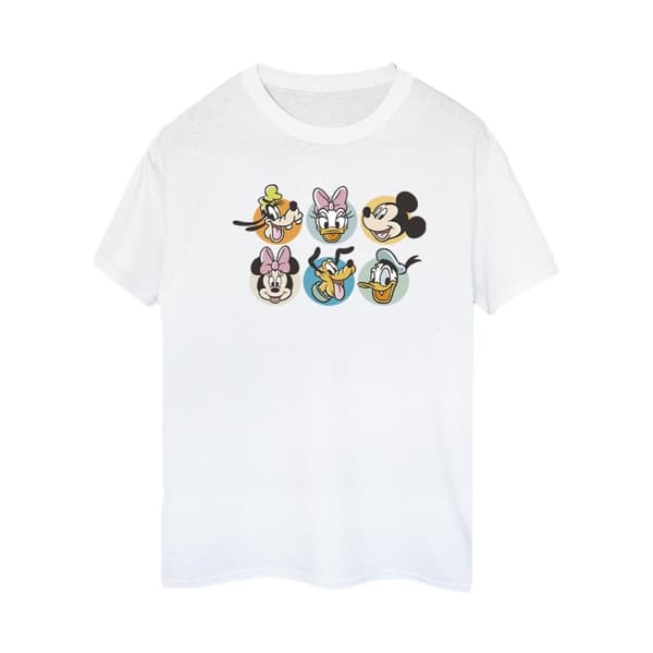 Disney Dam/kvinnor Musse Pigg och hans vänner Faces Boyfriend T-shirt i bomull