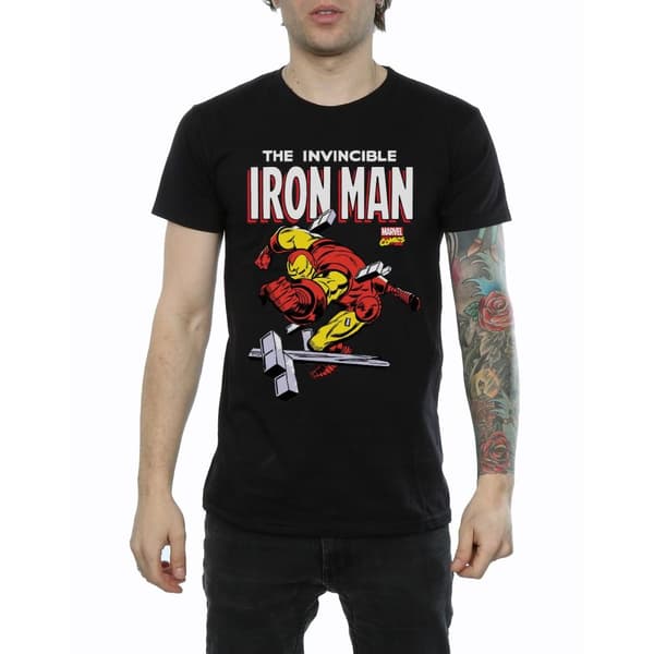 Marvel Mens Iron Man Smash T-Shirt