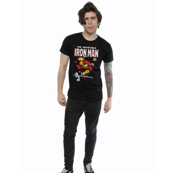 Marvel Mens Iron Man Smash T-Shirt