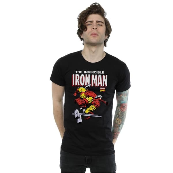 Marvel Mens Iron Man Smash T-Shirt