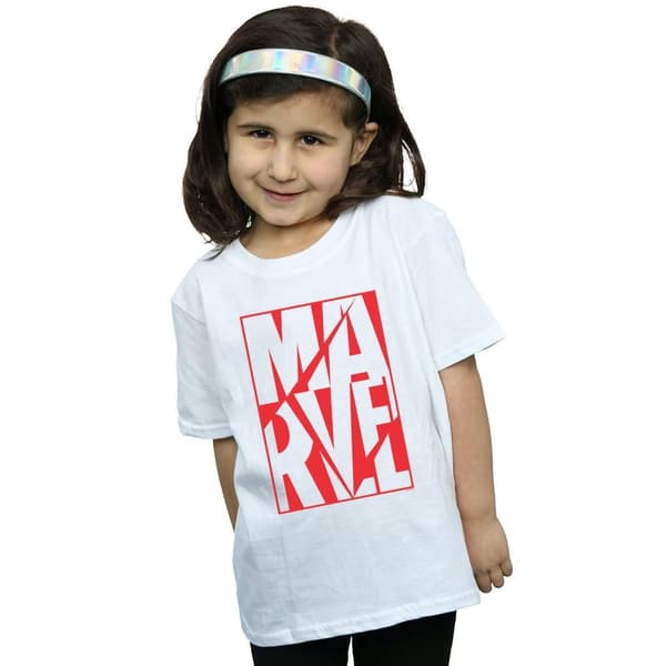 Marvel Girls Portrait Logo Cotton T-Shirt
