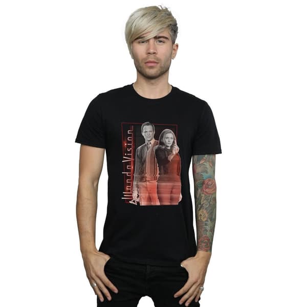 Marvel Mens WandaVision Interference Pose T-Shirt