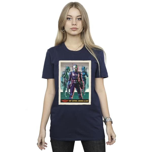 Star Wars Dam/Tjej Mandalorian Bo-Katan Koska och yxa - pojkvänströja i bomull
