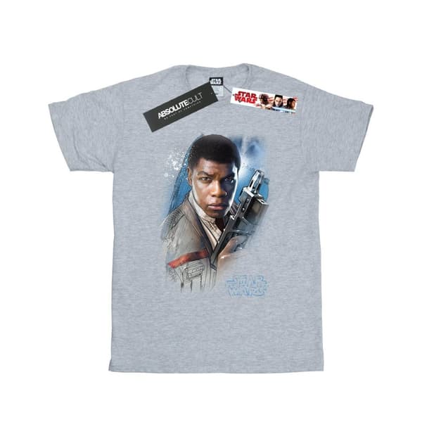 Star Wars Girls The Last Jedi Finn Brushed Cotton T-Shirt