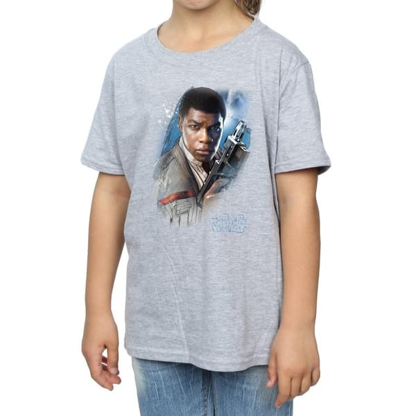 Star Wars Girls The Last Jedi Finn Brushed Cotton T-Shirt