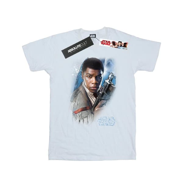 Star Wars Flickor Den siste jedi - Finn T-shirt i borstad bomull White 7-8 Years