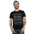 Pikkukuva 2 / 3: Rick And Morty Mens Christmas Faces T-Shirt