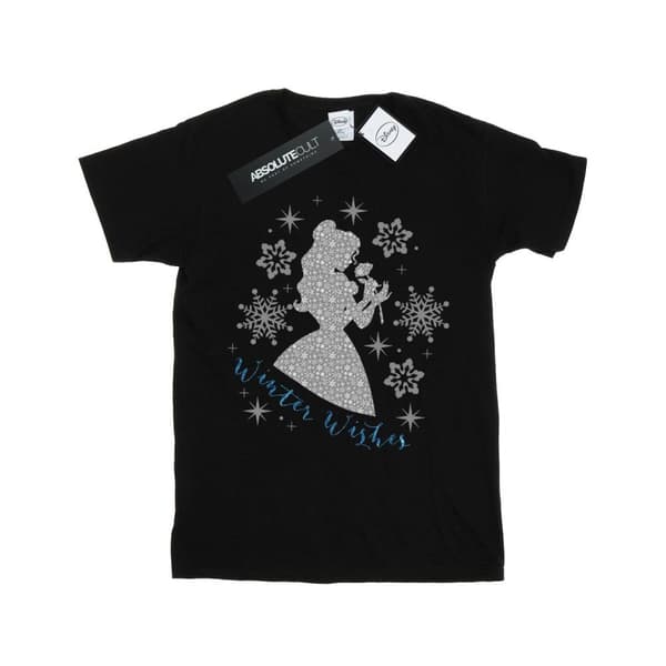 Disney Princess Belle Winter Silhouette T-shirt för pojkar