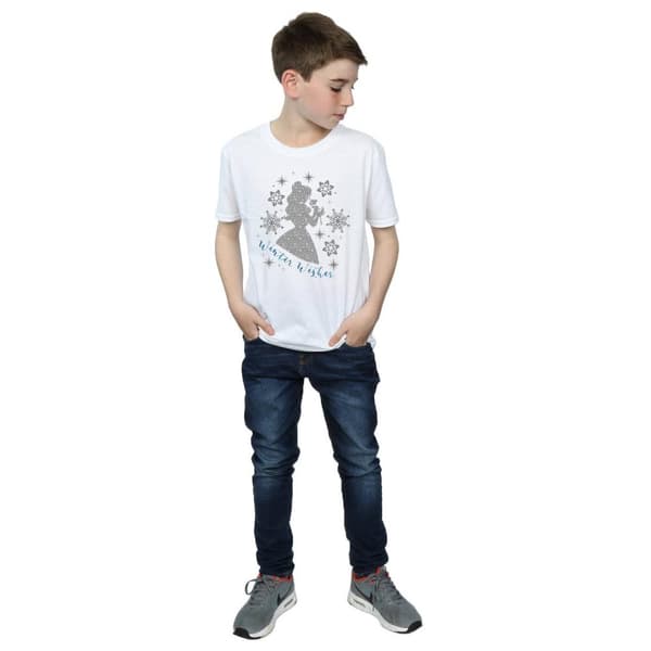 Disney Princess Belle Winter Silhouette T-shirt för pojkar