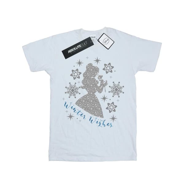 Disney Princess Belle Winter Silhouette T-shirt för pojkar