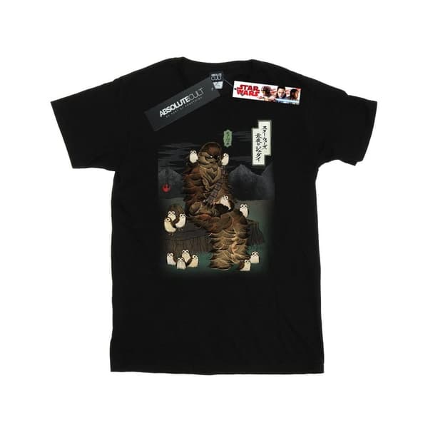 Star Wars The Last Jedi Japanese Chewbacca Porgs T-shirt för herrar
