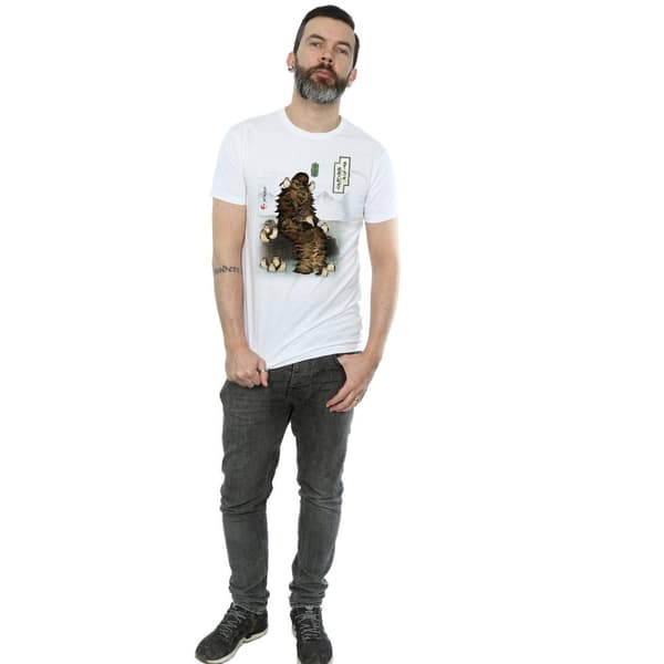Star Wars Mens The Last Jedi Japanese Chewbacca Porgs T-Shirt
