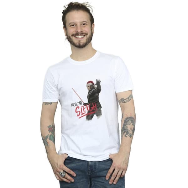 Netflix The Witcher Here To Sleigh T-shirt för herrar
