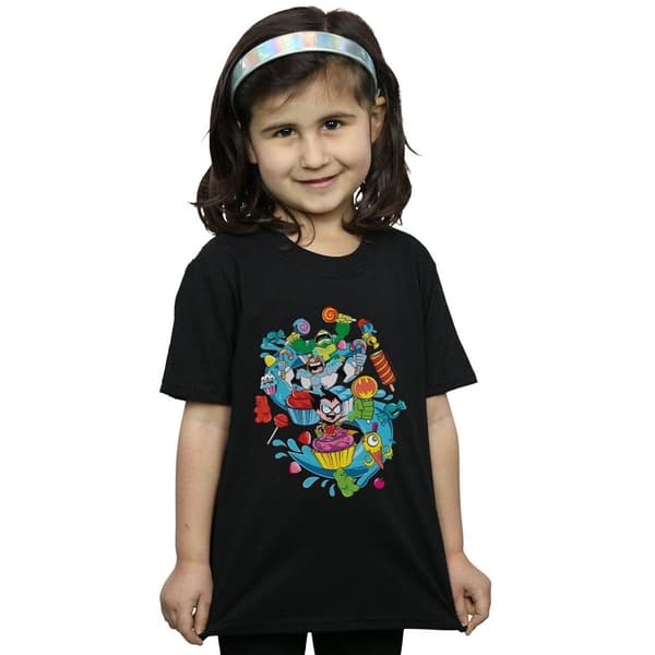 DC Comics Girls Teen Titans Go Candy Mania Cotton T-Shirt